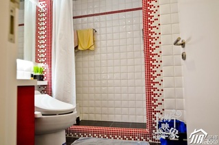简约风格一居室温馨暖色调富裕型卫生间设计图纸