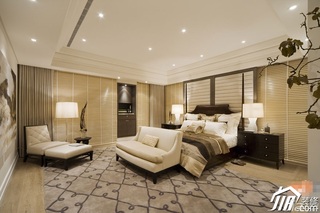 简约风格公寓豪华型90平米卧室床图片