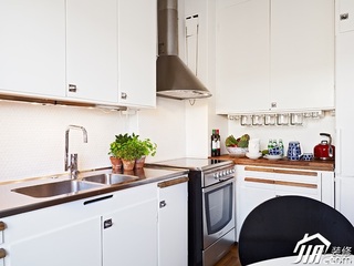 北欧风格小户型小清新经济型50平米厨房橱柜订做
