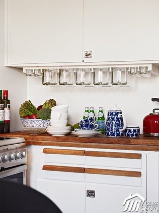 北欧风格小户型小清新经济型50平米厨房橱柜定制