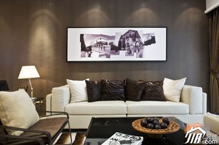 东南亚风格公寓简洁富裕型100平米客厅沙发效果图