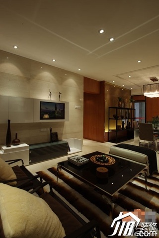 东南亚风格公寓富裕型100平米效果图