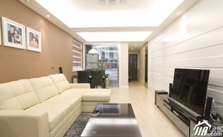 简约风格小户型简洁5-10万50平米客厅沙发效果图