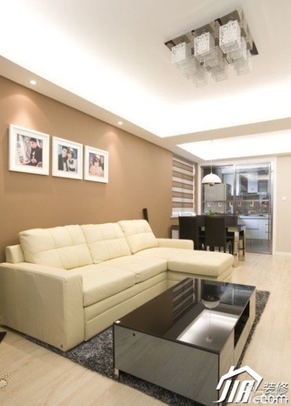 简约风格小户型简洁5-10万50平米客厅沙发图片