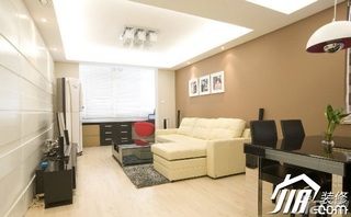简约风格小户型简洁5-10万50平米客厅沙发效果图