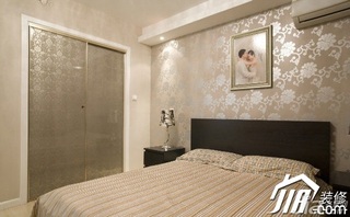 简约风格小户型简洁5-10万50平米卧室床图片