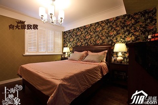 简约风格一居室大气咖啡色富裕型卧室床图片