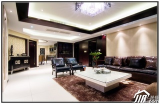 混搭风格公寓20万以上130平米客厅沙发婚房设计图