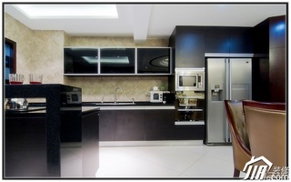 混搭风格公寓20万以上130平米厨房橱柜婚房家装图