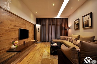 简约风格复式原木色富裕型140平米以上客厅电视背景墙沙发图片