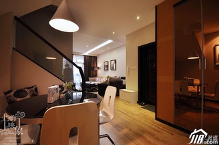 简约风格复式原木色富裕型140平米以上客厅沙发图片