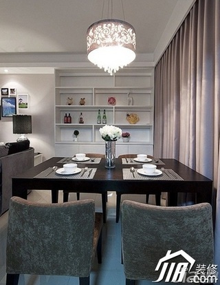 简约风格公寓经济型70平米餐厅餐桌图片