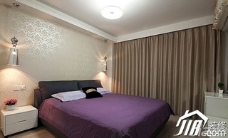 简约风格公寓温馨经济型70平米卧室床效果图