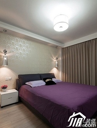简约风格公寓温馨经济型70平米卧室床图片