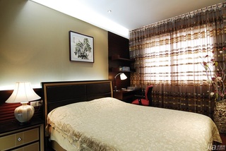 中式风格富裕型卧室床图片
