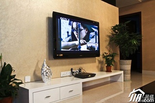 简约风格公寓富裕型100平米客厅电视背景墙设计