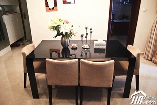 简约风格公寓富裕型100平米餐厅餐桌效果图