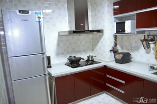 简约风格公寓富裕型100平米厨房橱柜设计图