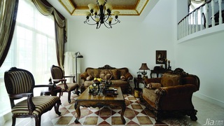 混搭风格别墅白色富裕型客厅沙发效果图