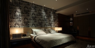 简约风格公寓大气豪华型卧室卧室背景墙床图片