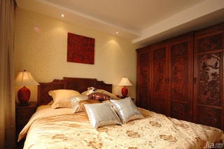 欧式风格二居室白色富裕型卧室床效果图