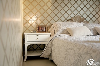 简约风格复式大气富裕型卧室卧室背景墙床效果图