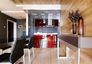 简约风格三居室5-10万120平米厨房餐桌图片