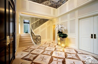 欧式风格别墅奢华豪华型140平米以上楼梯效果图
