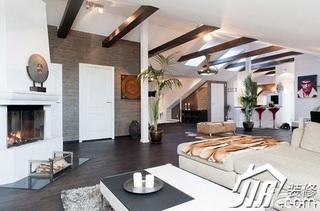 简约风格公寓白色富裕型90平米客厅茶几图片