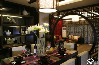中式风格公寓富裕型客厅沙发图片