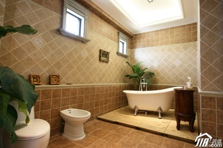 欧式风格别墅奢华白色豪华型卫生间装修效果图