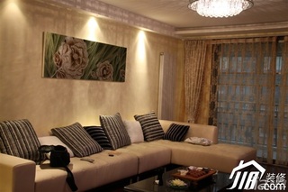 混搭风格公寓舒适富裕型客厅沙发背景墙沙发图片