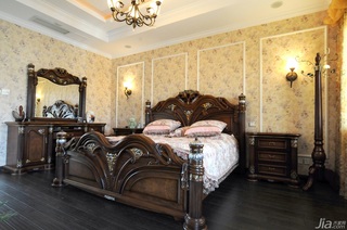欧式风格别墅大气豪华型140平米以上卧室床图片