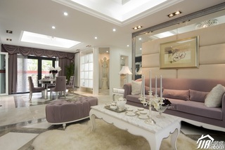 欧式风格时尚白色富裕型客厅沙发图片