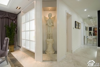 欧式风格时尚白色富裕型走廊灯具图片