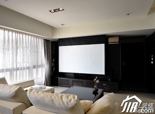混搭风格公寓经济型90平米客厅电视背景墙沙发图片