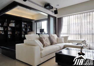 混搭风格公寓大气经济型90平米客厅沙发图片