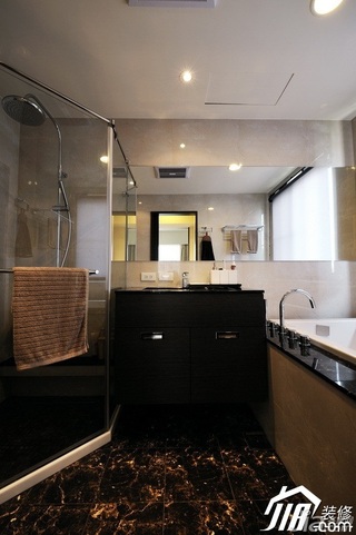 混搭风格公寓大气经济型90平米卫生间洗手台图片