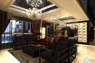 东南亚风格公寓奢华豪华型140平米以上客厅背景墙沙发效果图