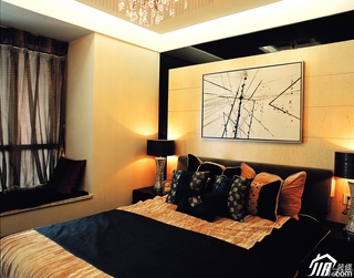 东南亚风格公寓奢华豪华型140平米以上卧室飘窗床图片