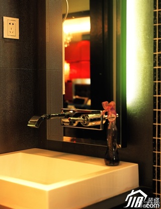 东南亚风格公寓奢华豪华型140平米以上卫生间洗手台图片