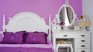 简约风格公寓小清新白色经济型卧室床图片
