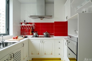 简约风格公寓小清新白色经济型厨房橱柜设计图