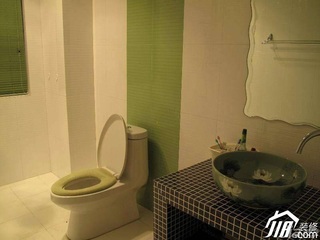简约风格公寓5-10万卫生间洗手台图片