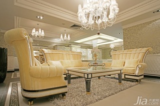 欧式风格公寓奢华暖色调豪华型客厅沙发图片