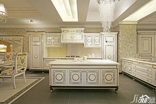 欧式风格公寓奢华豪华型厨房橱柜设计图纸