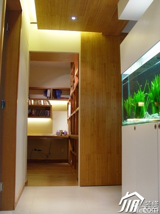 简约风格公寓经济型90平米书房书架效果图