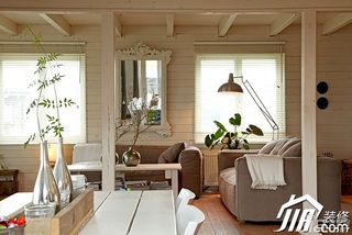 简约风格四房以上温馨白色富裕型客厅背景墙沙发图片