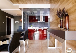 欧式风格三居室富裕型厨房餐桌效果图