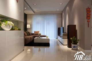 日式风格公寓简洁富裕型70平米客厅茶几效果图